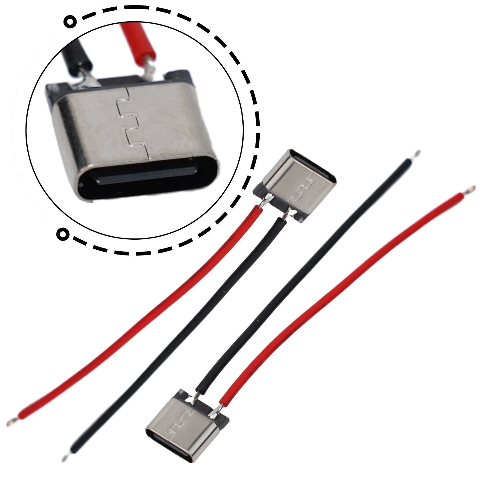 10X USB 2.0 Female Socket Power Cable for DIY Projects