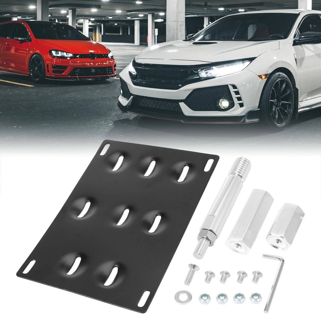 Tow Hook License Plate Mount Bracket Holder for Mercedes-Benz (2008–2018)