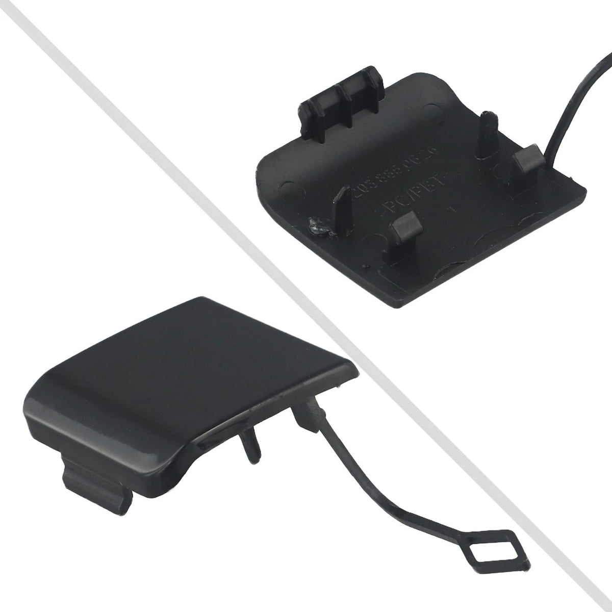 Custom Fit Front Bumper Tow Hook Winch Cover for Mercedes W203 (2000–2007)
