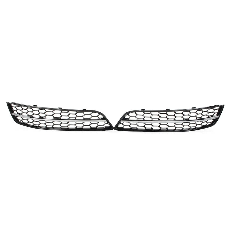 Pair Front Bumper Honeycomb Mesh Grille Cover for Audi A3 8P (2009–2013) Chrome