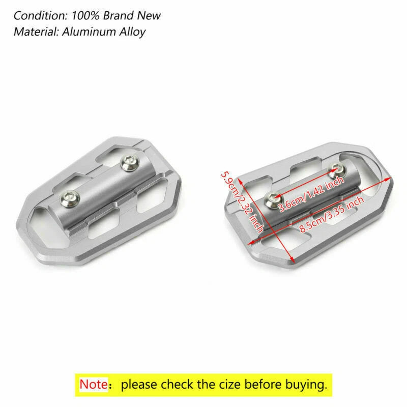Foot Pegs Footrests for BMW G310GS (2017–2019), S1000XR (2015–2019), R1200GS/Adv (2013–2019)