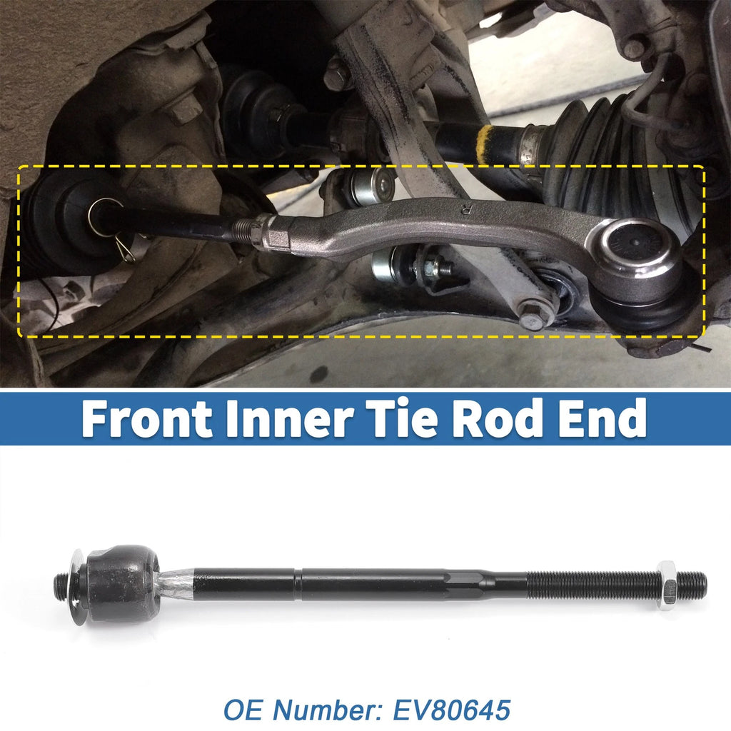 2pcs Front Inner Tie Rod Ends Replacement for Dodge Grand Caravan (2005–2007)