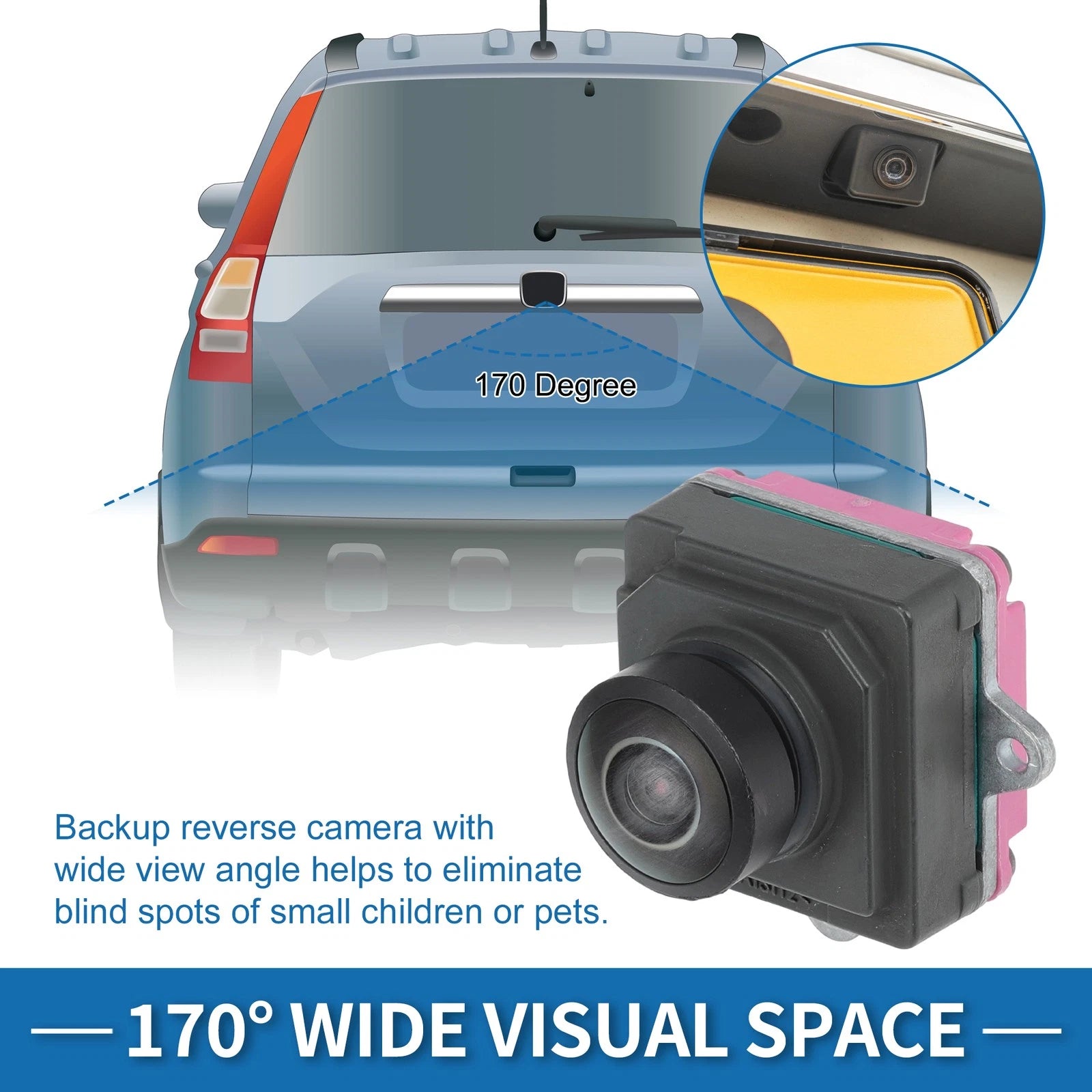 Rear View Camera Replacement for Dodge Ram 2500 3500 2019–2024
