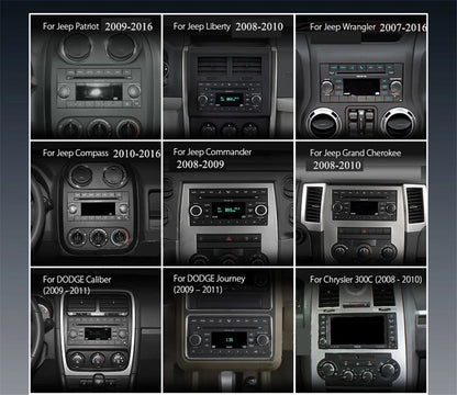 10.33'' Car Stereo GPS Navigation for Jeep Wrangler Unlimited (2007–2023)