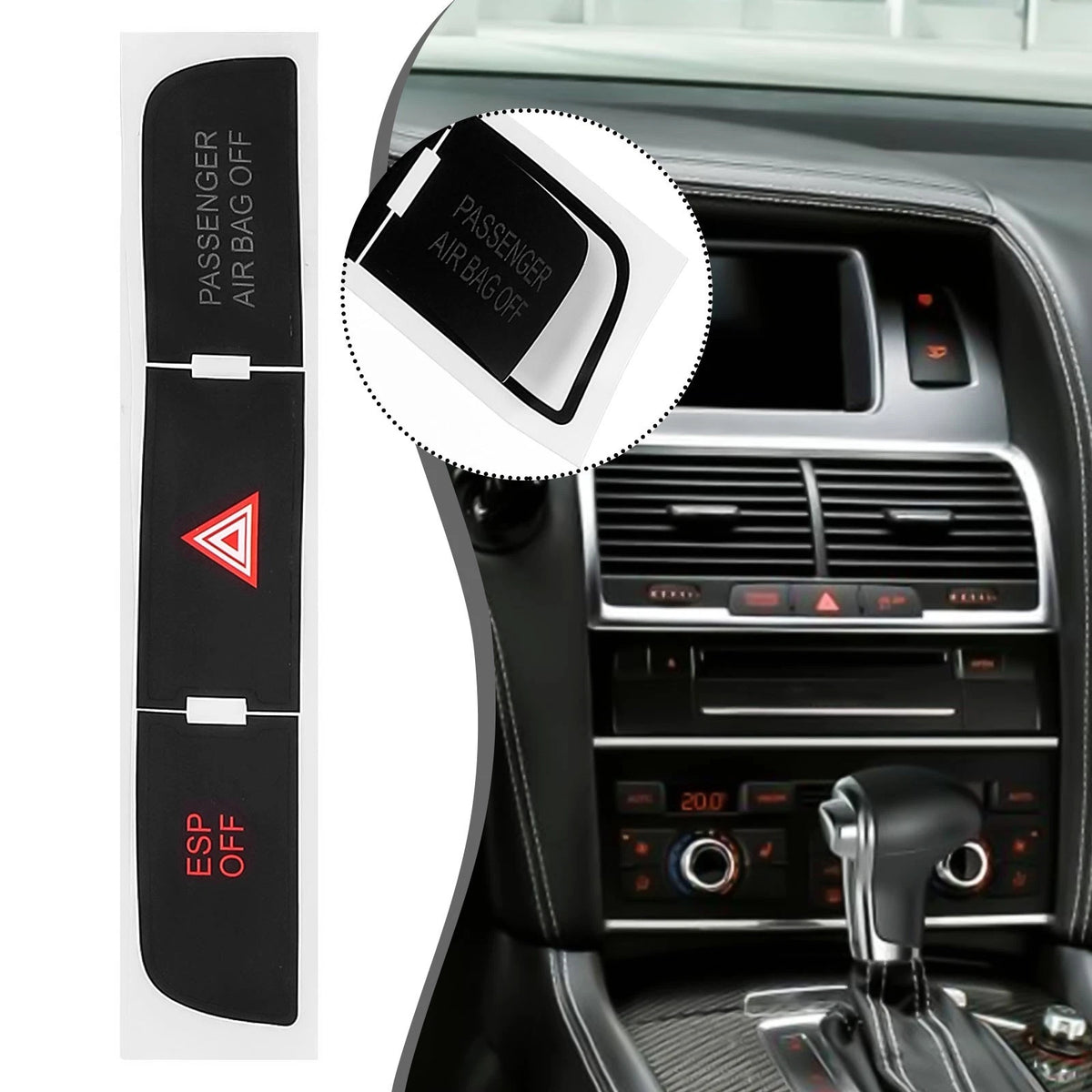 For Q7 0315 Button Repair Stickers Easy Application