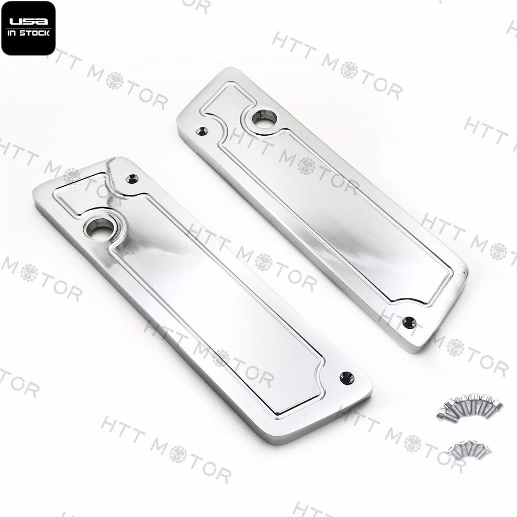 Saddlebag Latch Covers for Harley Hard Touring (2014–2023) - Chrome