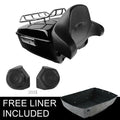 Trunk Backrest Rack Speakers for Harley Touring Road Glide (2014–2026)