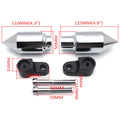 Chrome Spike Frame Slider Crash Protector for Honda CBR 600RR (2007–2008)