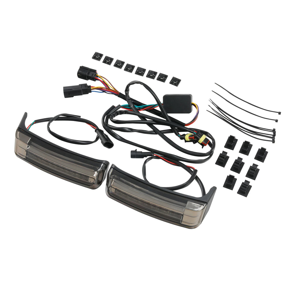 LED Inserts Support Brake Run Turn Signals for Harley Road Glide (2014–2024)