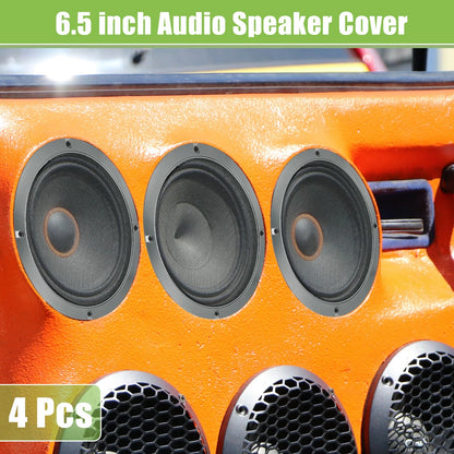 Set of 4 Speaker Grill Covers for Car Audio Subwoofer (Universal)