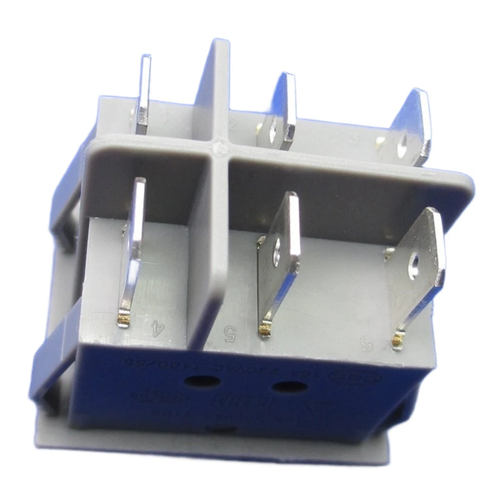 2X Boat Style Rocker Switch 6 Pin 2 Position with Light 16A Polyamide
