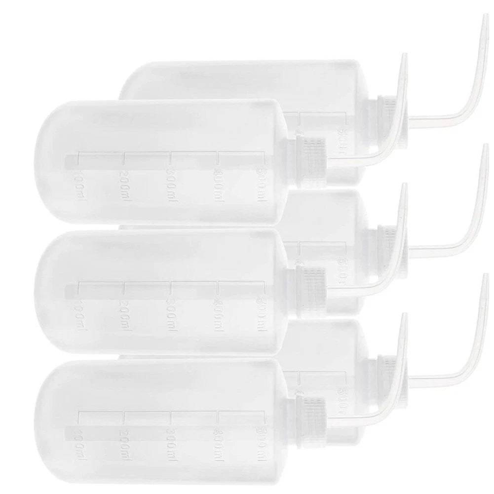 6X 500ml Plastic Safety Wash Bottles for Lab Use (Squeeze, LDPE)