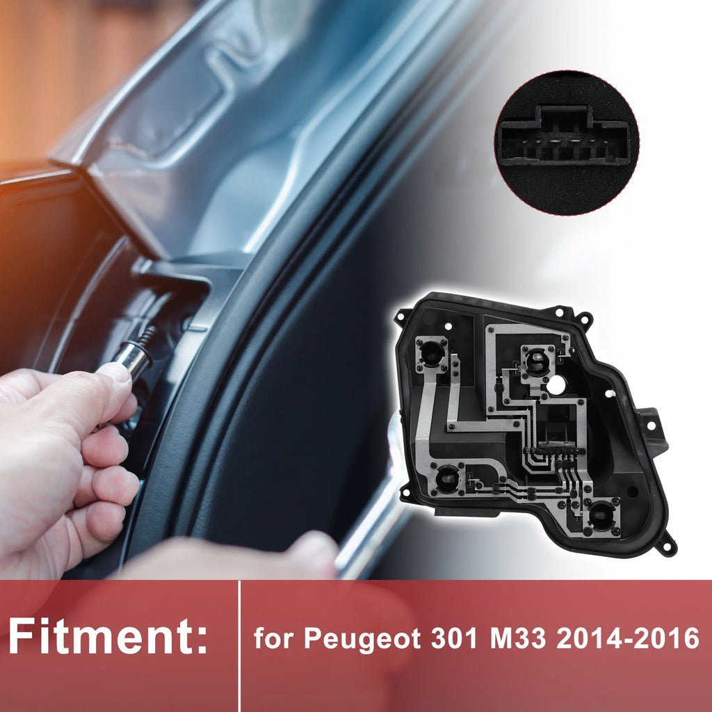1 Pc Left Tail Light Socket for Peugeot 301 M33 (2014–2016) Lamp Connector