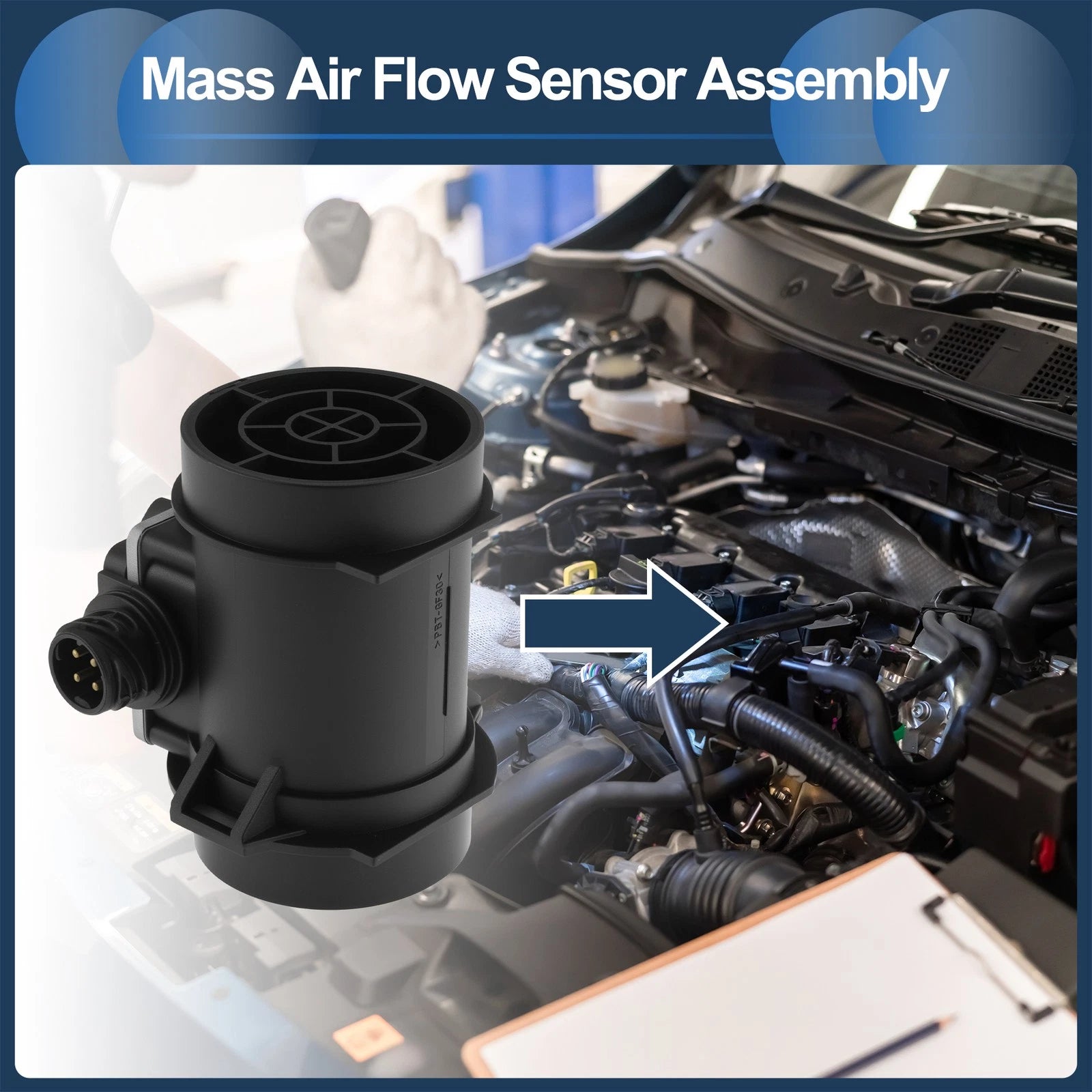 Mass Air Flow Sensor Assembly 13621703275 for BMW E36 (1992–1999)