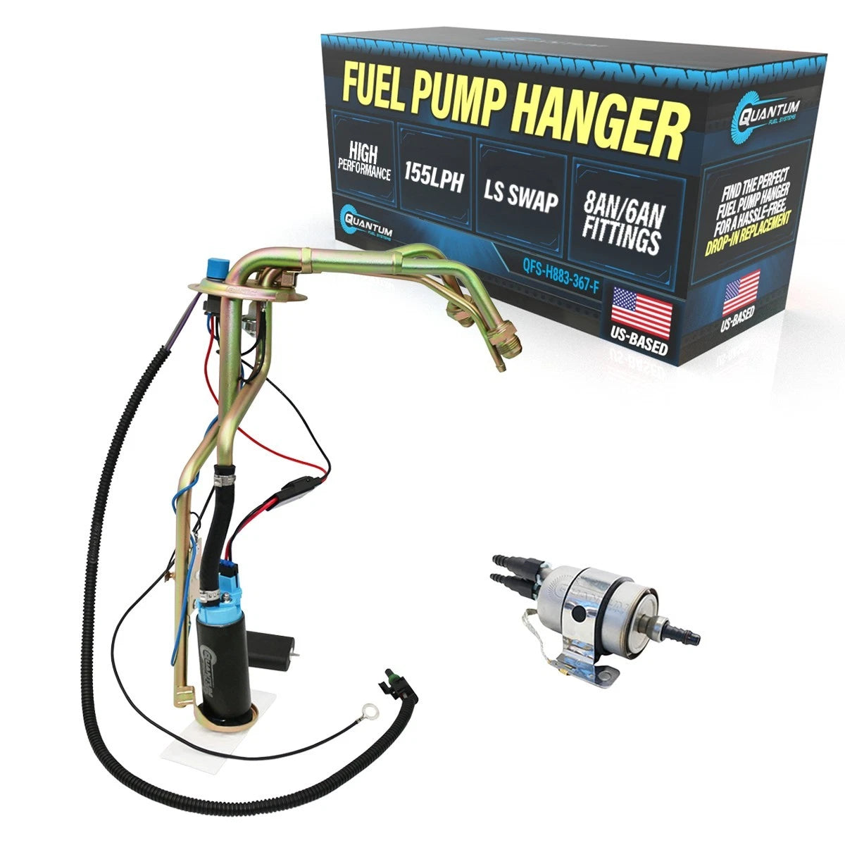 Fuel Pump Hanger + Send + Filter for Chevy GMC (1988–1995) 155LPH AN Fitting