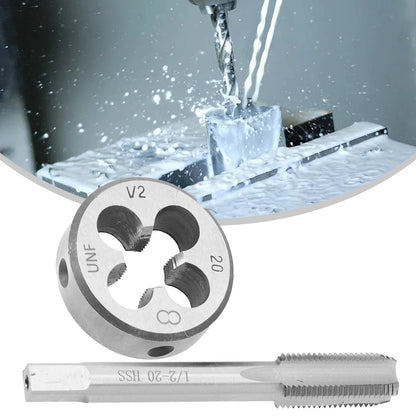1 Set UNF Die Kit 1/2-20 Tap HSS for Workshop