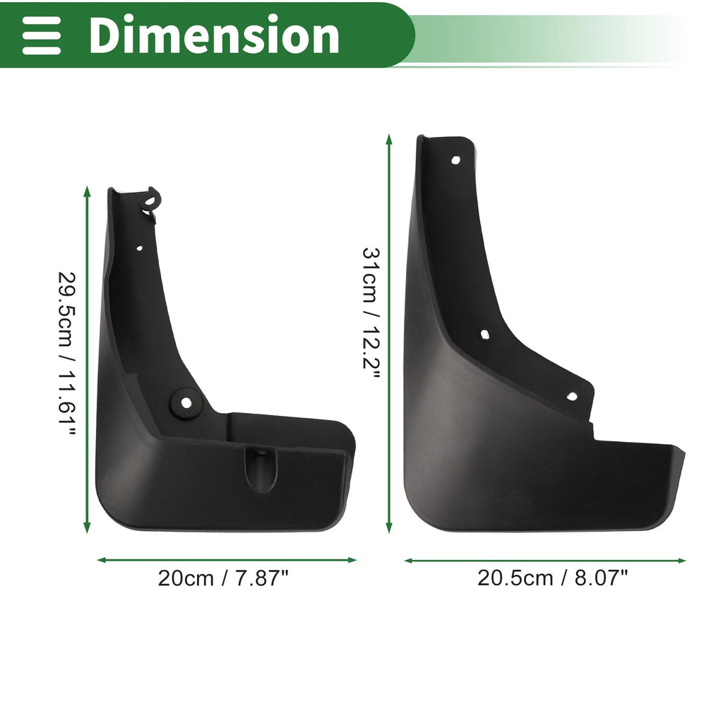 Mud Flaps Splash Guards for Buick Encore (2019–2020) W/ Mount Accessories