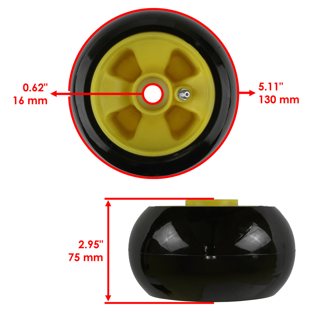 Deck Wheel Kit for John Deere 425 445 455 with 48 54 Inch Decks (fits)