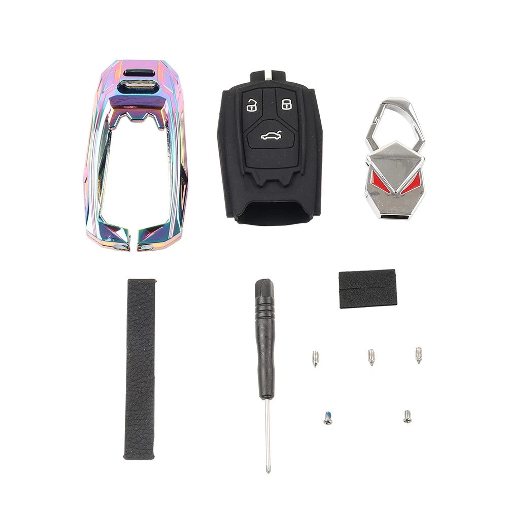 Smart Remote Keychain Cover for Audi A4 A5 S5 SQ5 Q5 Q7 TT (Multicoloured)