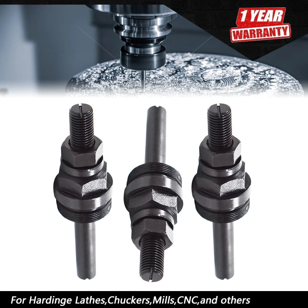 3pcs Adjustable 5C Stop Collet for Lathes, Chuckers, Mills, CNC