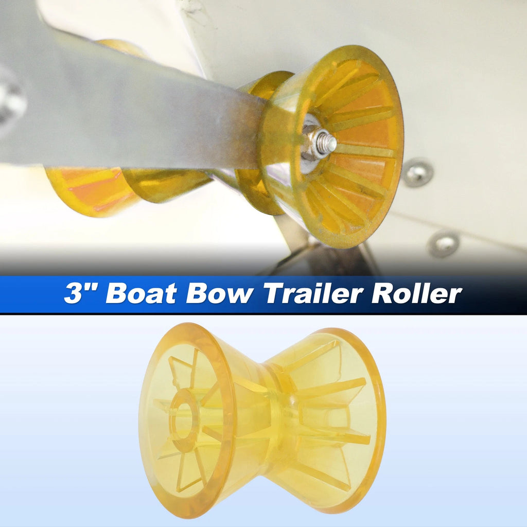 Boat Bow Trailer Roller Replacement for 3 Inch Hardware with 1/2 Inch Shaft (1980–2010)