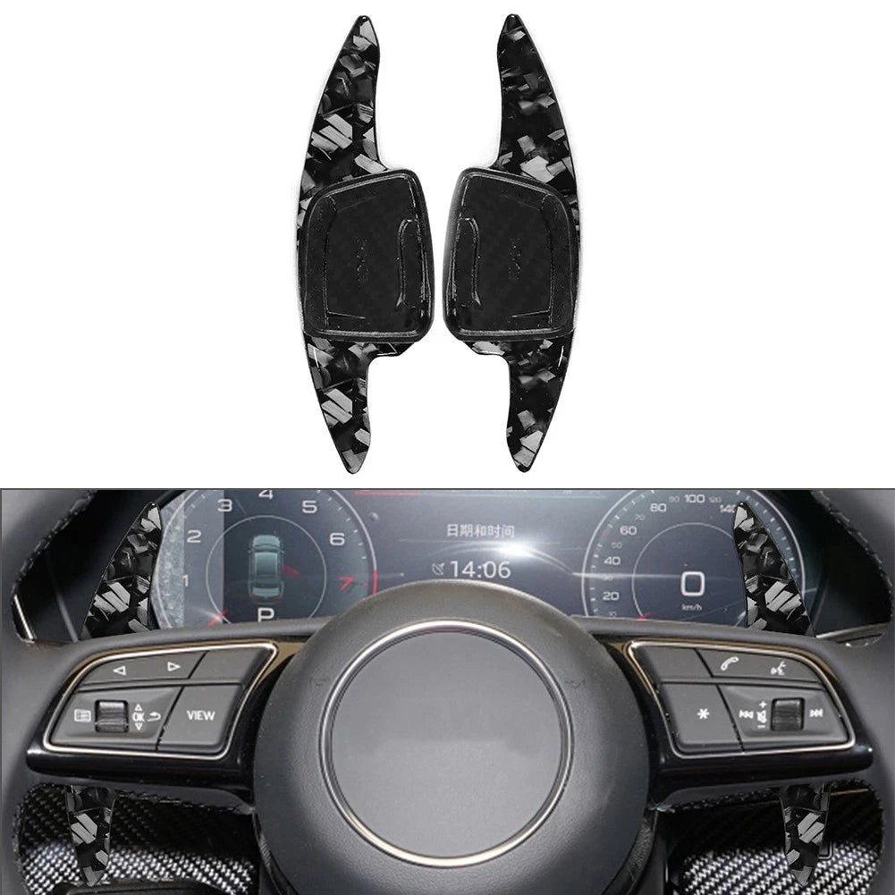 Steering Wheel Shift Paddle Extensions for Audi A3 A4 A5 A7 Q3 Q7 (2010–2020)