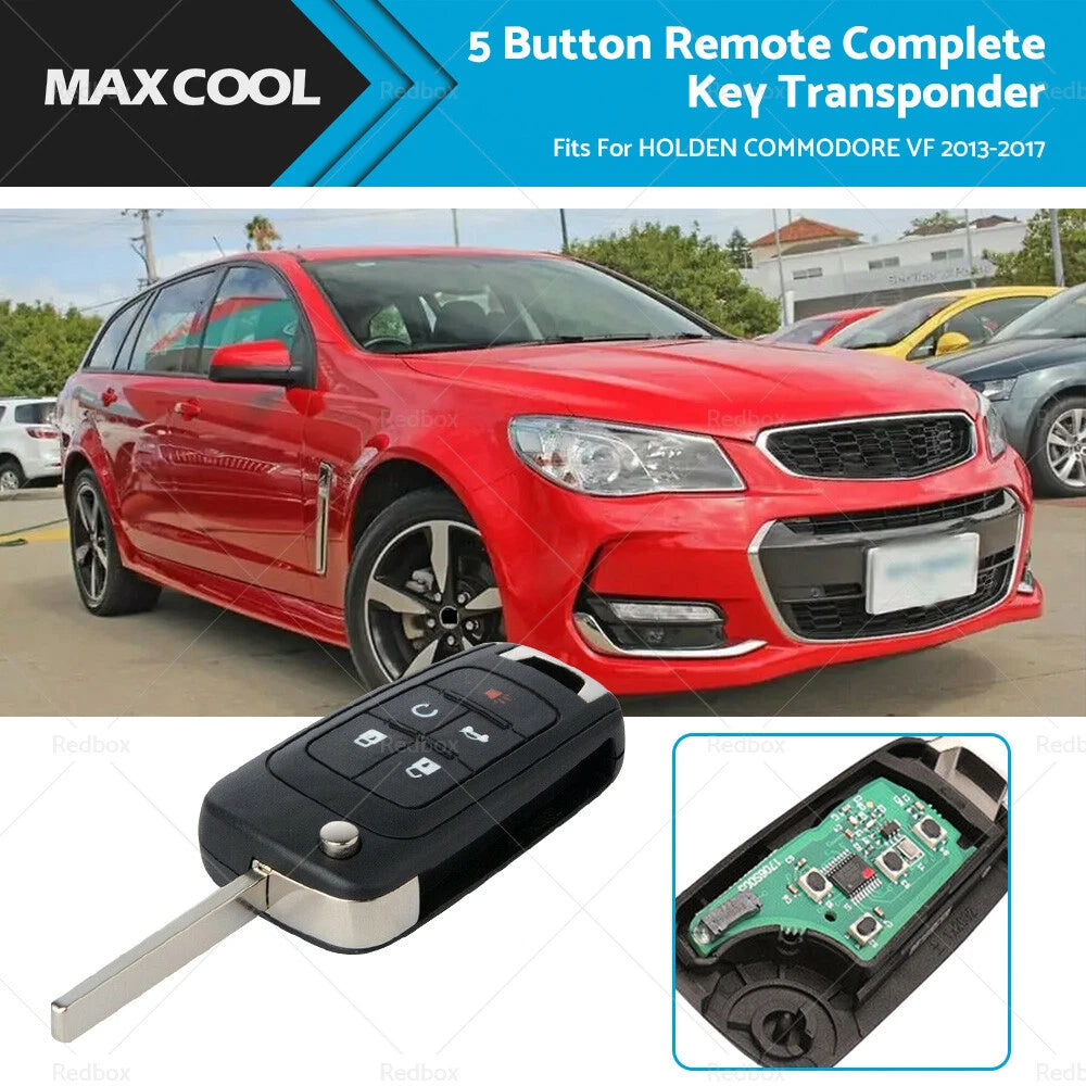 5 Button Remote Key Fob for Holden Commodore VF (2013–2017)