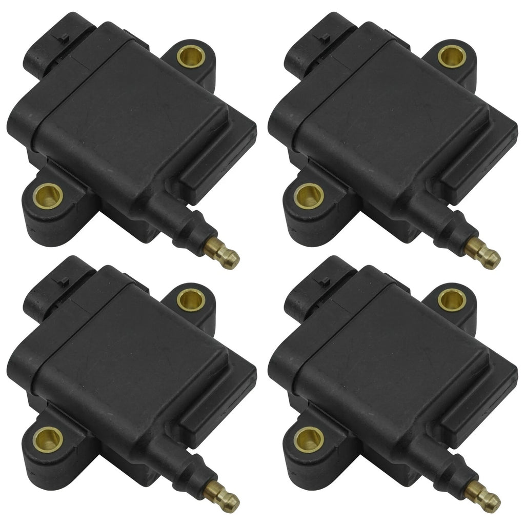 4-Pack Ignition Coils for Mercury Outboard 40 50 60 Hp EFI (4-Cyl 4-Stroke)