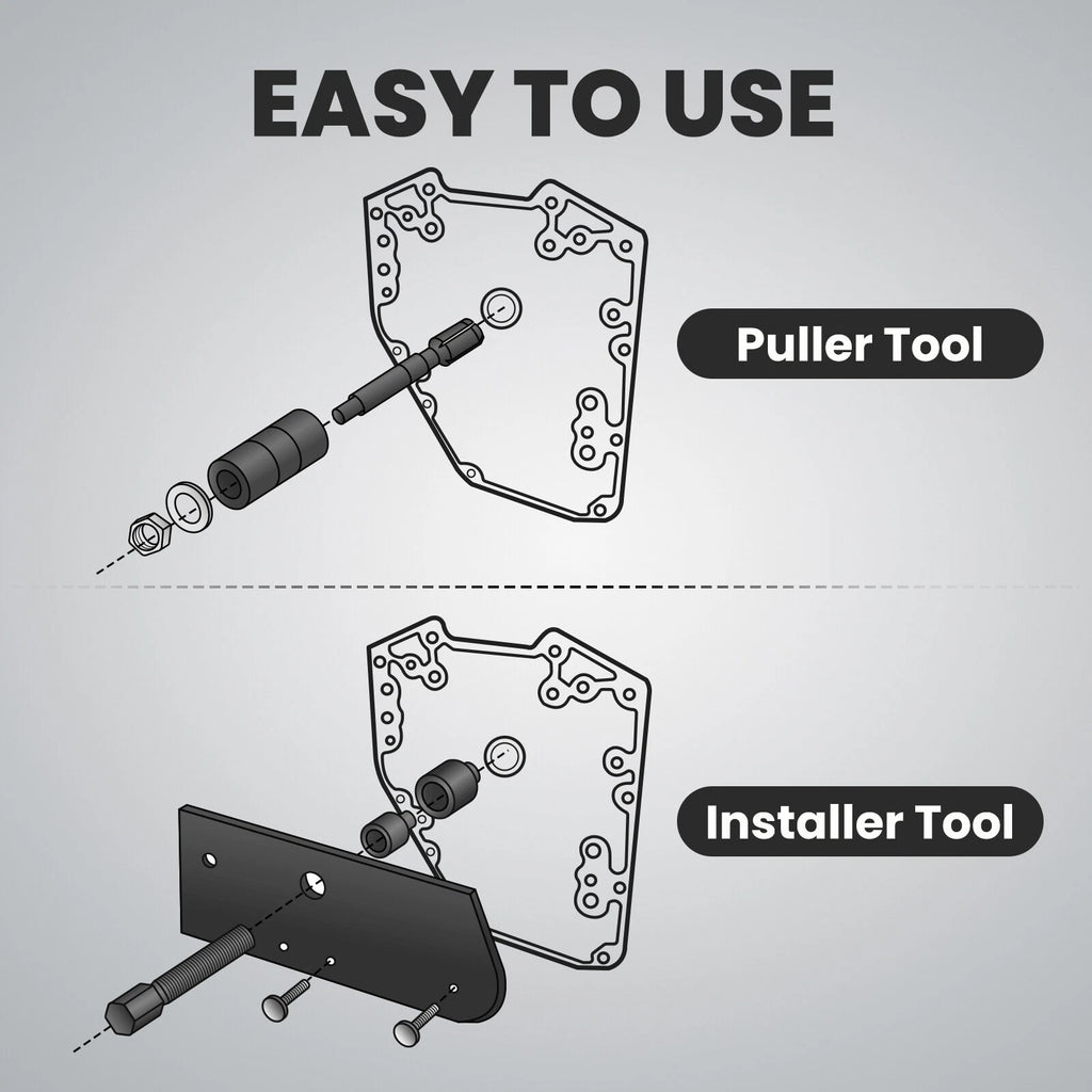 Inner Single Cam Bearing Installer Extractor Tool for Harley Evolution (1988–2015)