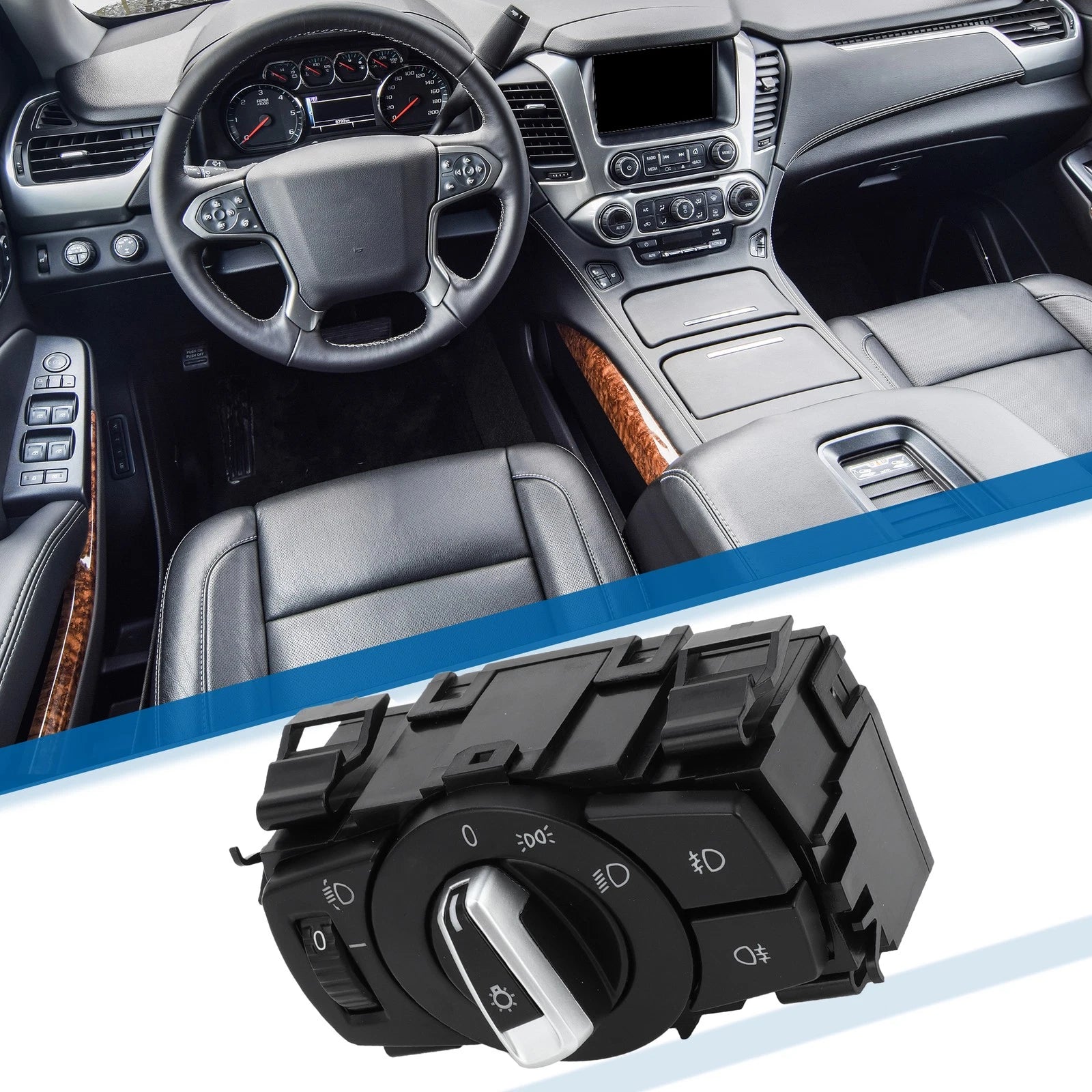 Headlight Switch Replacement for BMW 128i (2008–2013) Black Plastic