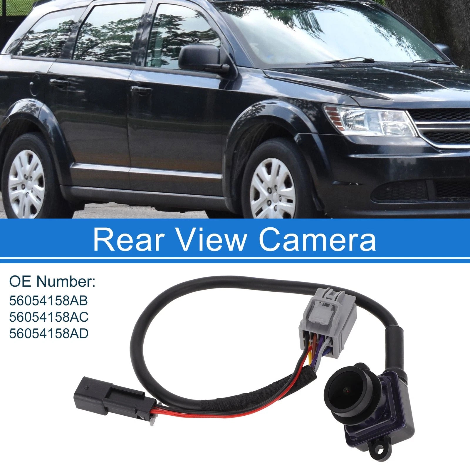 Rear View Camera Backup Reverse Camera 120-180° for Dodge Journey (2011–2020)