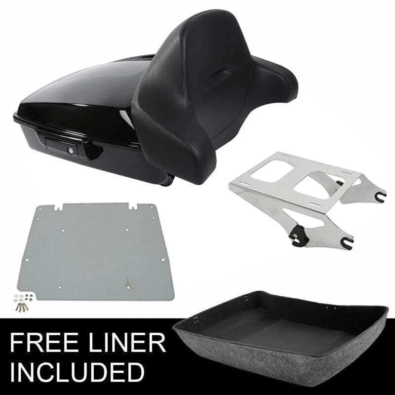 Chopped Trunk Pad Mount Base Plate for Harley Touring Road Glide (2014–2026)