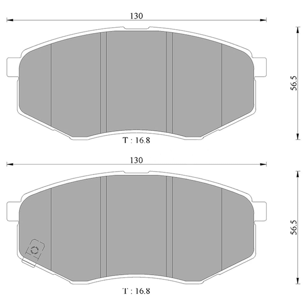 Front Disc Brake Pads for Hyundai Tucson JM (2004–2010) G4GC G6BA