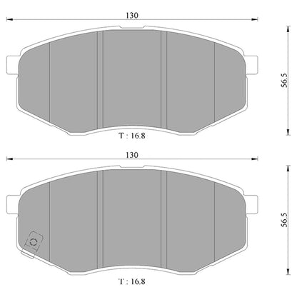 Front Disc Brake Pads for Hyundai Tucson JM (2004–2010) G4GC G6BA