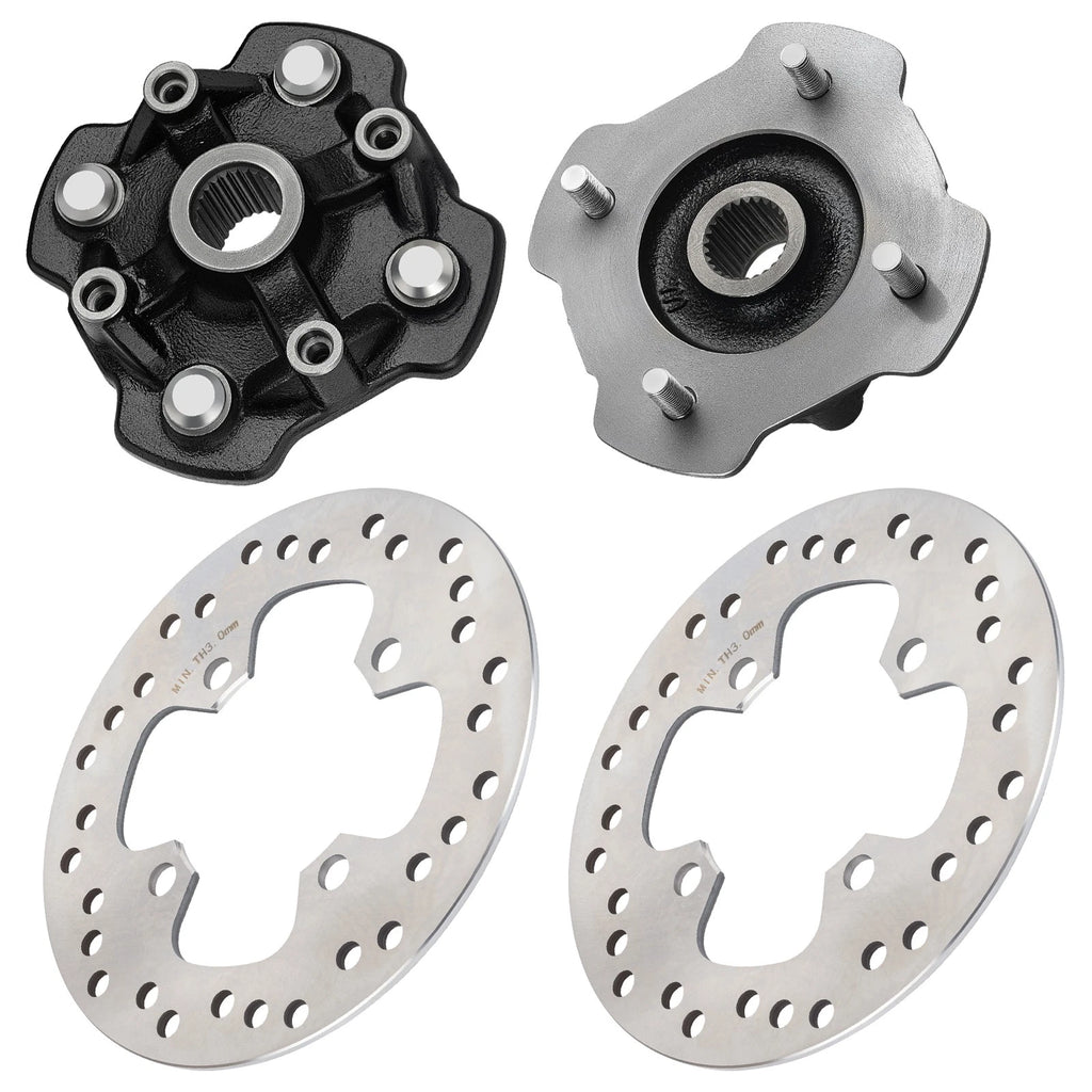 Set of 2 Front L&R Wheel Hubs Brake Disc for Honda Rancher 420, Foreman 500 (2007–2023)