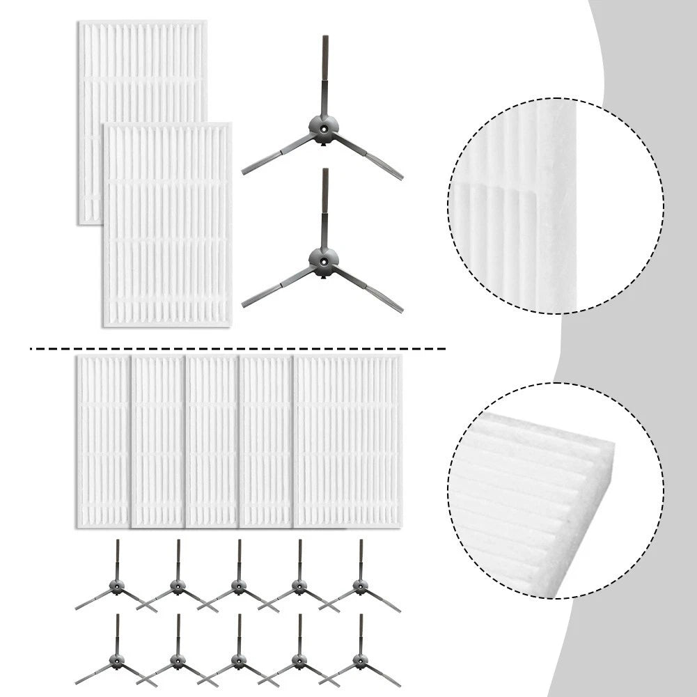 Cleansing Accessories Side Brushes and Filters for ILIFE Vyzzle Models