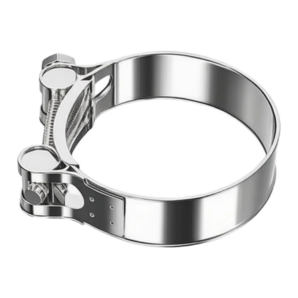 6pcs Adjustable 304 Stainless Steel Hose Clamps for Exhaust Pipes (60-63mm)