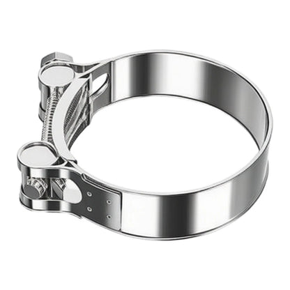 6pcs Adjustable 304 Stainless Steel Hose Clamps for Exhaust Pipes (60-63mm)
