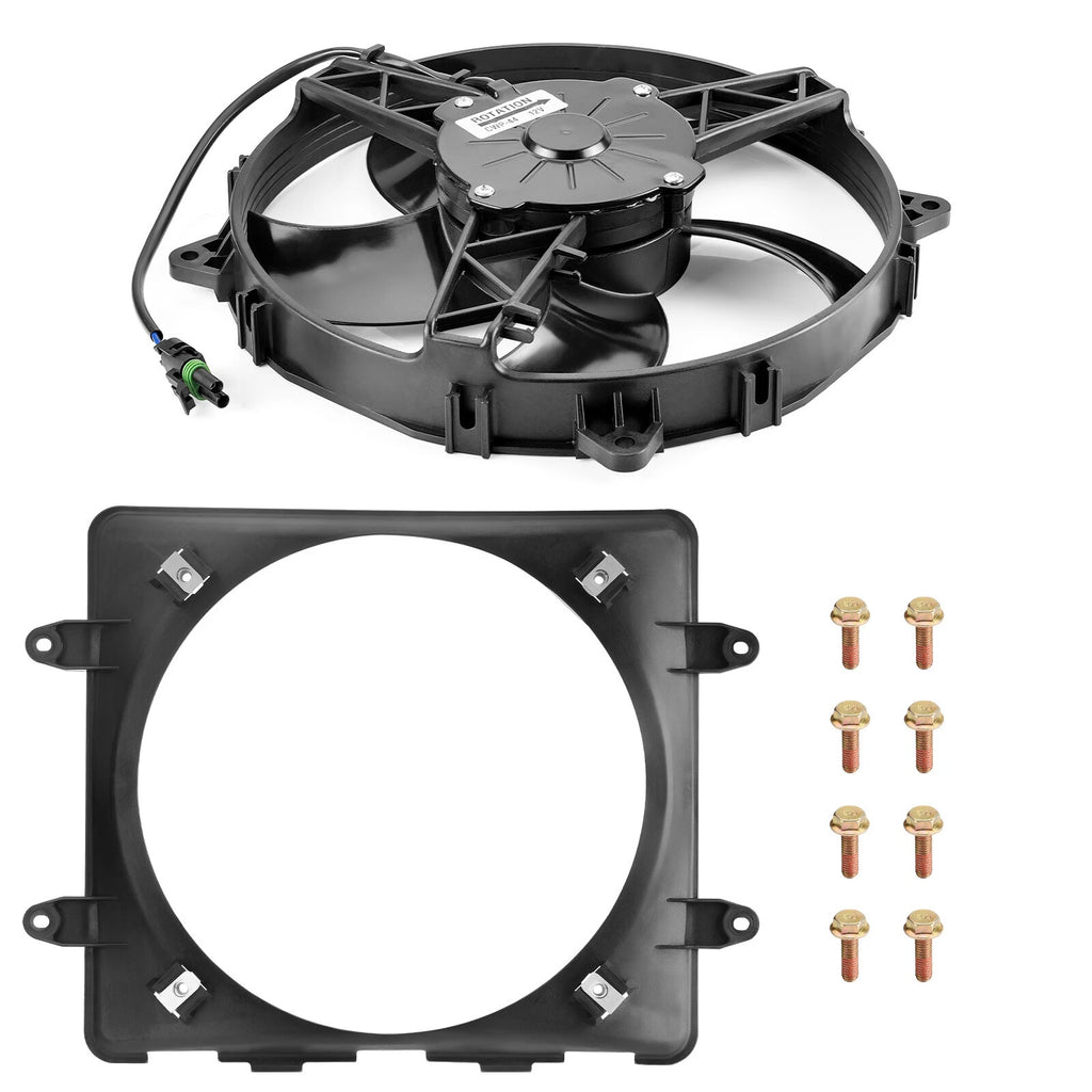 Radiator Cooling Fan Assembly w/ Shroud for Polaris Sportsman 800 700 EFI (2004–2014)