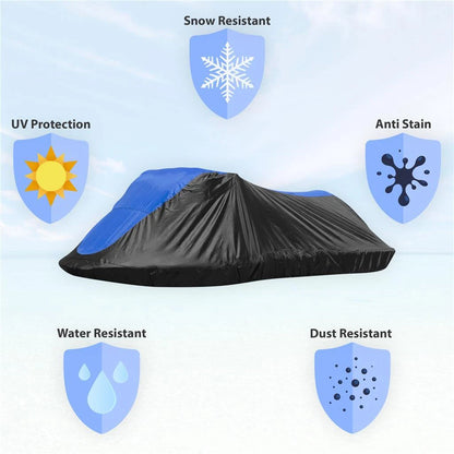 420 Denier Black Blue PWC Jet Ski Cover for Sea Doo GTI (2002)