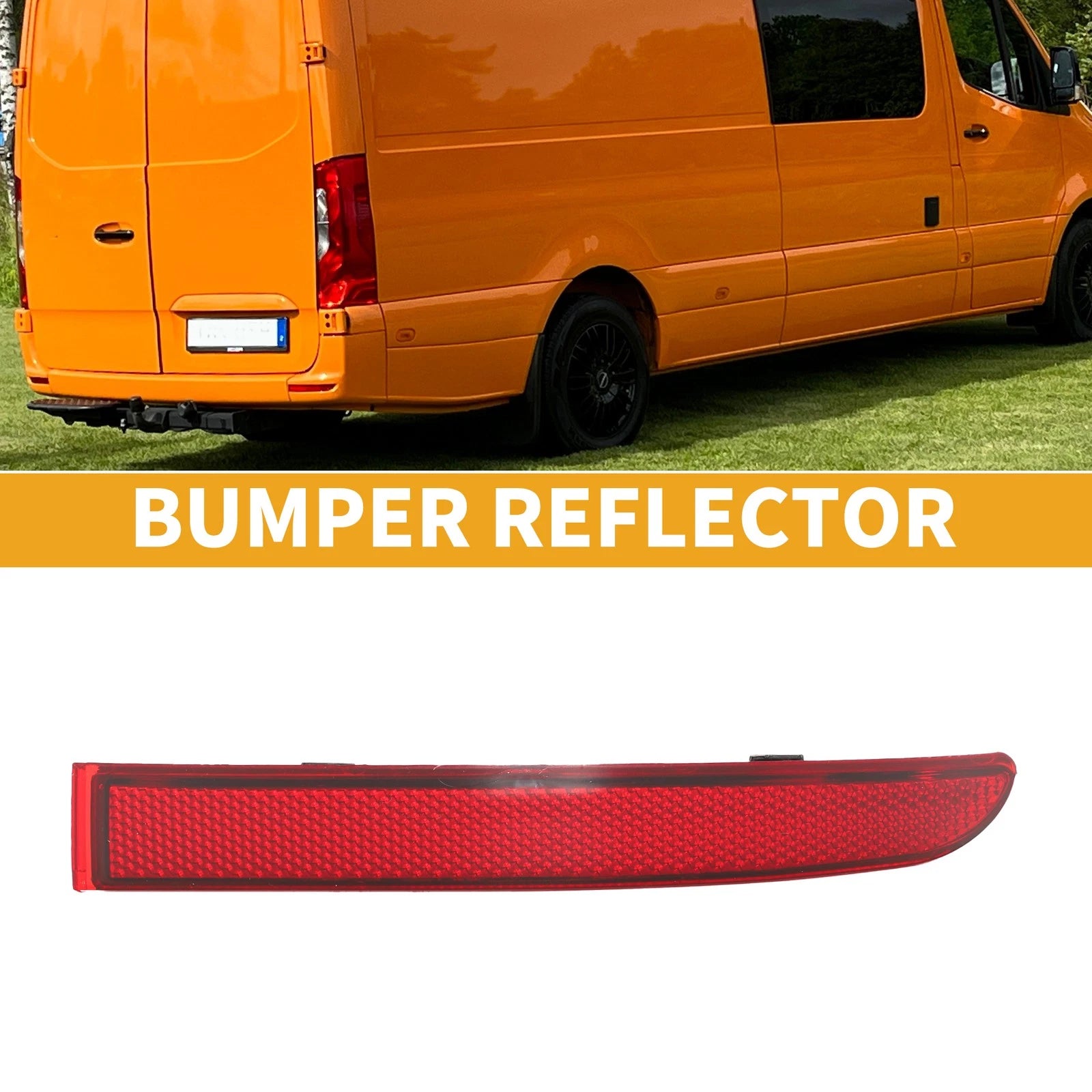 Rear Right Bumper Reflector Replacement for Mercedes Sprinter 1500 (2019–2022)