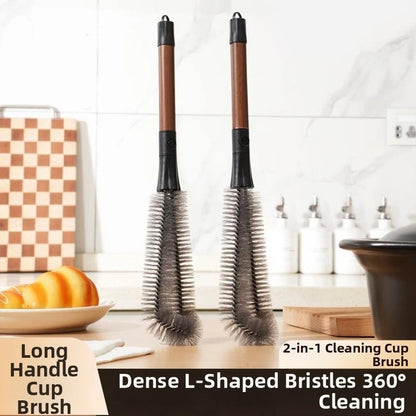 2X Bottle Brush for Extended Reach Cleaning