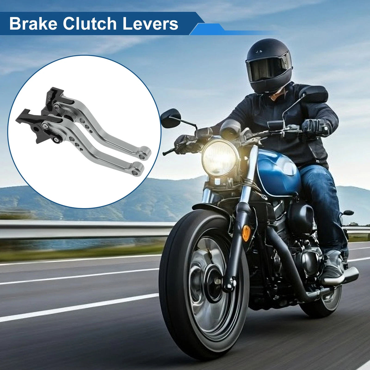 Short Brake Clutch Levers for Kawasaki Ninja 650R/ER-6F/EX6 (2006–2018)
