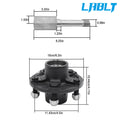 Trailer Hub Assembly for BT16 Spindle (5 Bolt, 4.5")