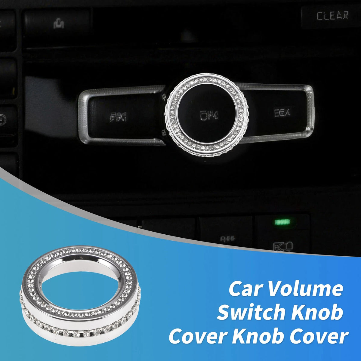 Switch Knob Button Cover Trim Ring for Mercedes Benz W204 C-Class (2007–2015)
