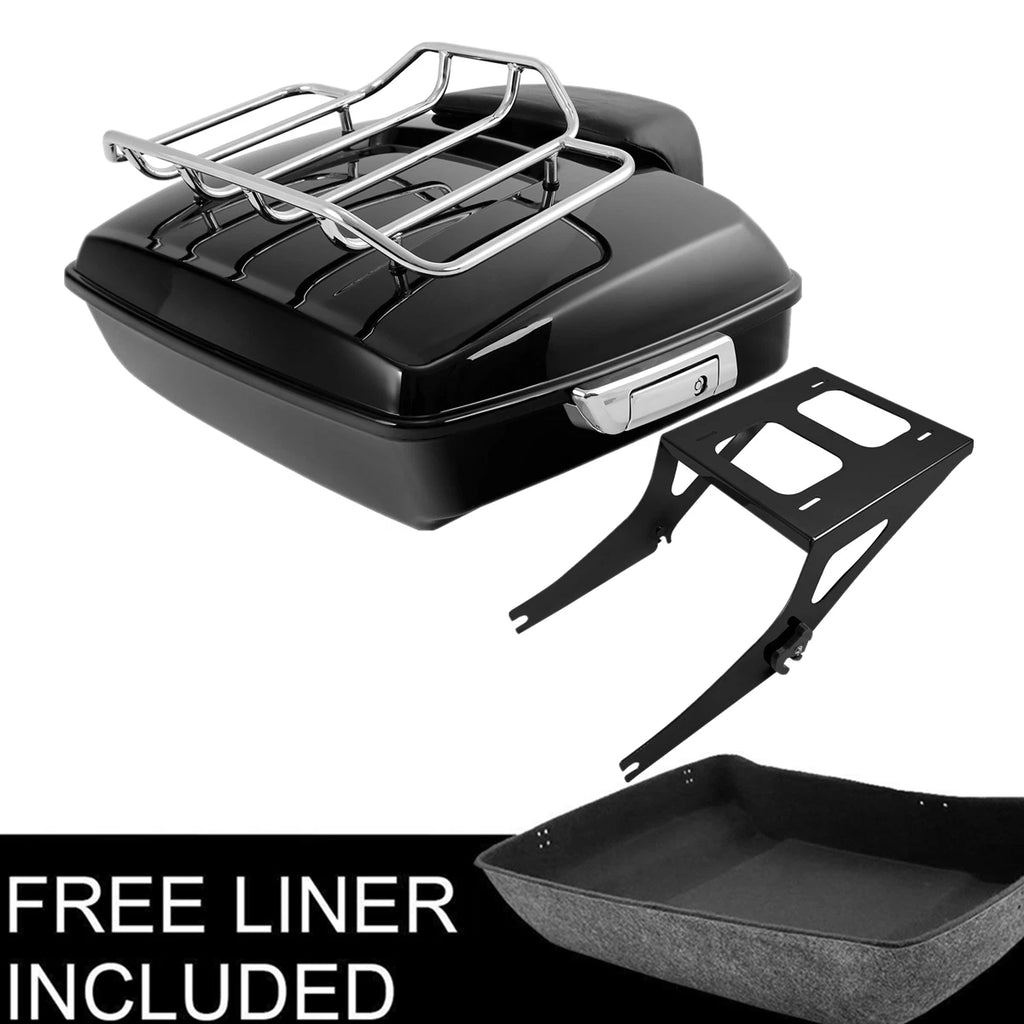 Chopped Trunk Backrest Mount Rack for Harley Fat Boy (2008–2016)