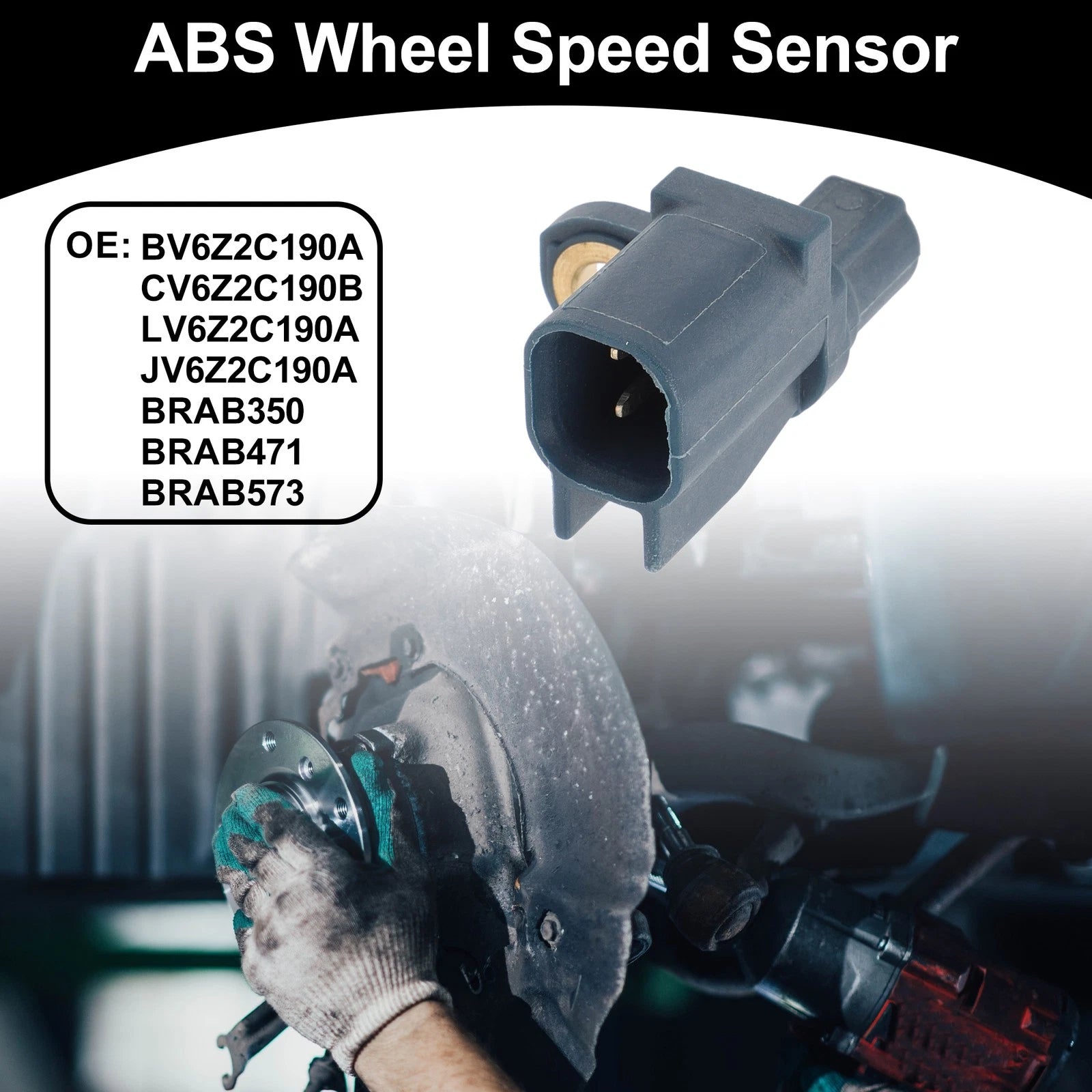 ABS Wheel Speed Sensor Kit Rear for Ford Escape 1Pc Left and Right (2013–2019)