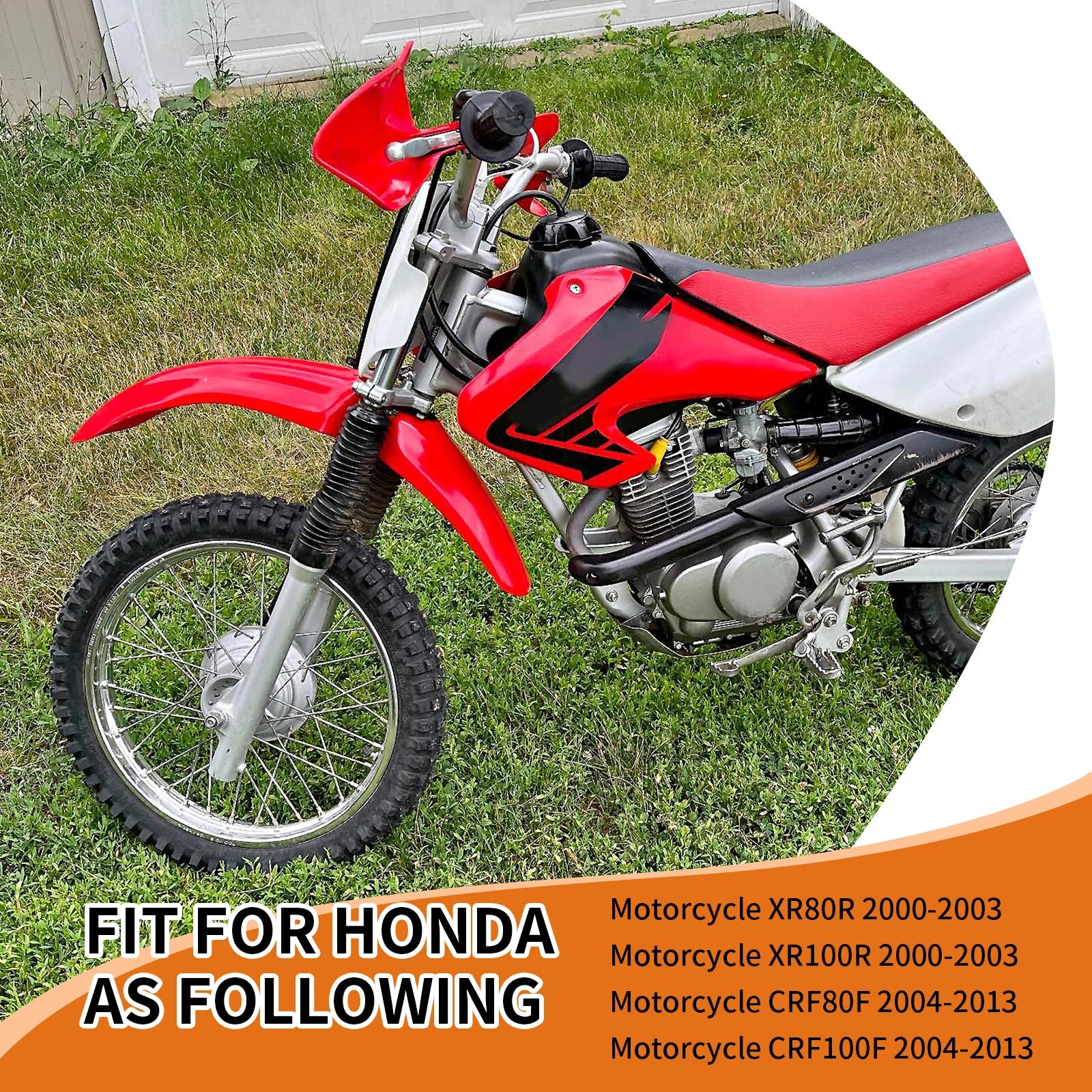 Rear Mud Flap Splash Guard for Honda XR80R XR100R (2000–2003) CRF80F CRF100F (2004–2013)