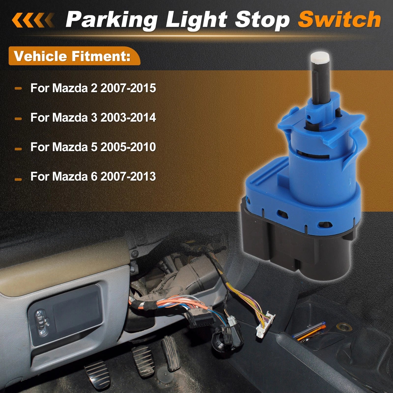 Brake Light Switch for Mazda 2 (2007–2015) Parking Stop Lamp Switch