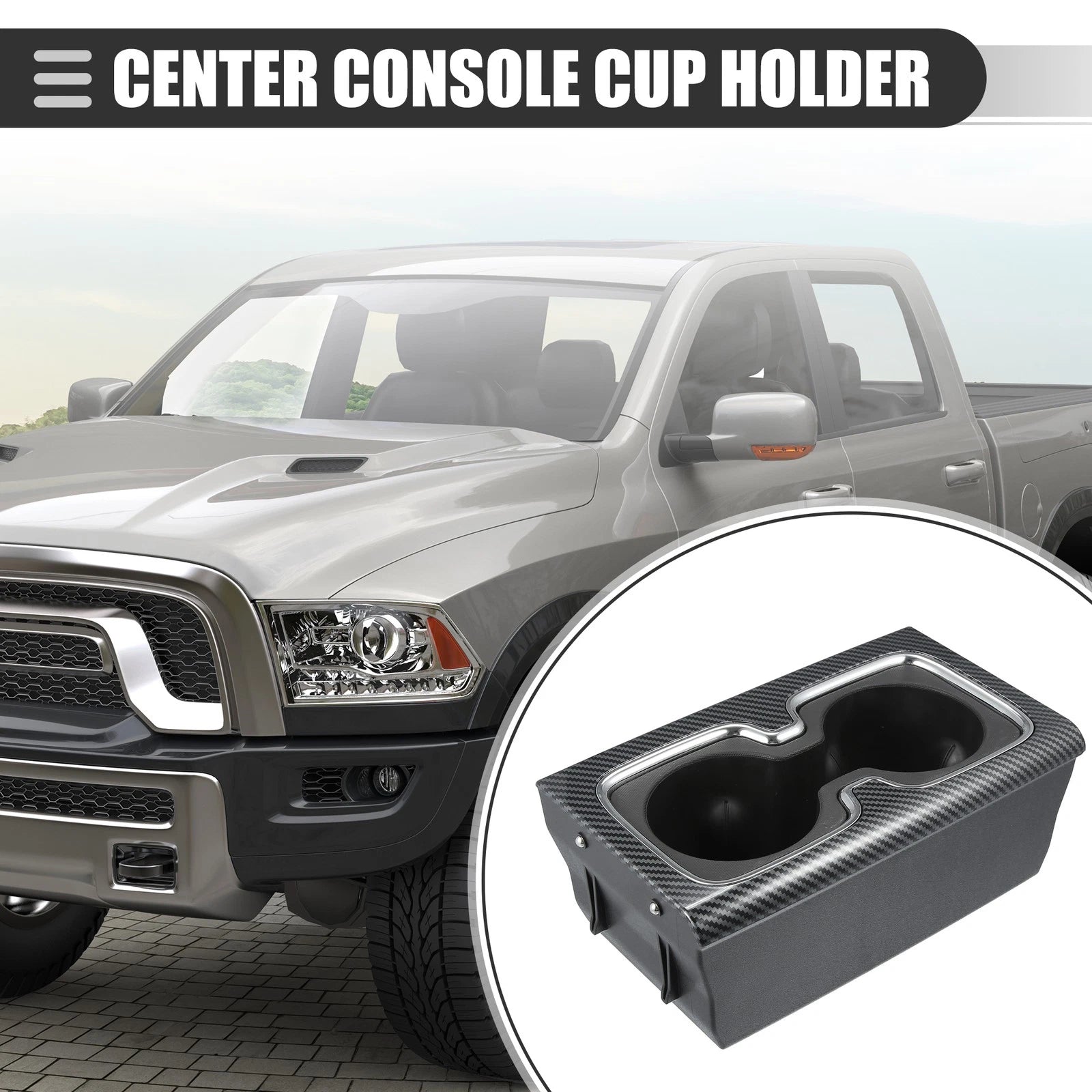 Car Center Console Cup Holder Replacement for Chevy Silverado Sierra 1500